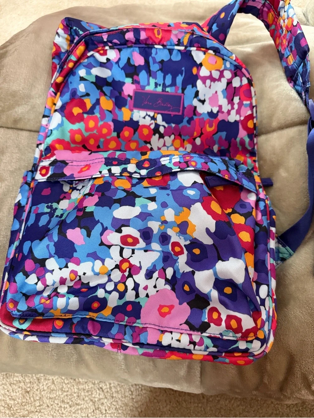 Vera Bradley Multicolor Purple Floral Backpack